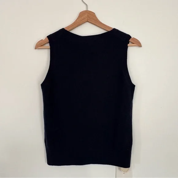 Everlane || The Classic Tank in Cashmere Navy Blue Small NWT - Picture 5 of 8
